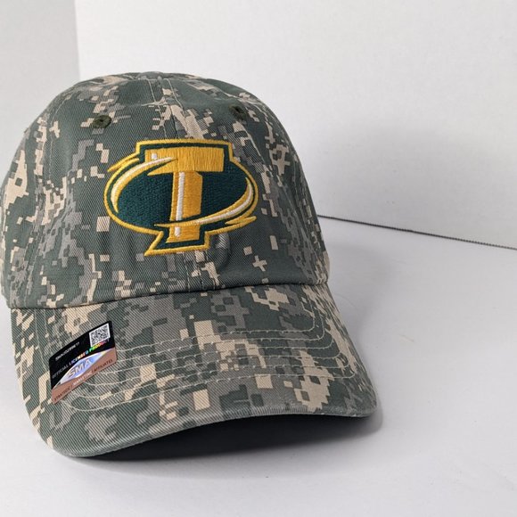 Captivating Headgear Men's Green Camo Cap One Size Embroidery - Picture 6 of 8